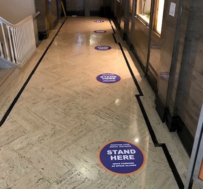 Custom floor graphics Photo